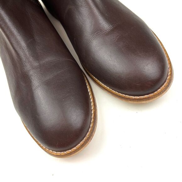 Like new ASOS Brown Leather Chelsea Boots size 9 - Picture 4 of 8